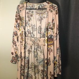 Boho floral kimono